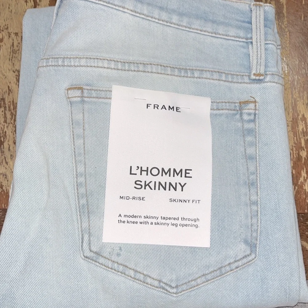 NWT FRAME L'Homme Skinny Fit Jeans Men Size 31” $225